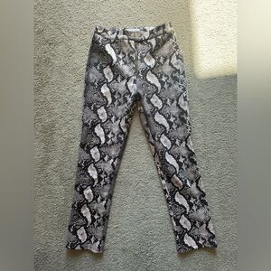 Urban outfitters: snake print leather pants